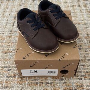 Mix No. 6 Kids Dark Brown Dress Shoes